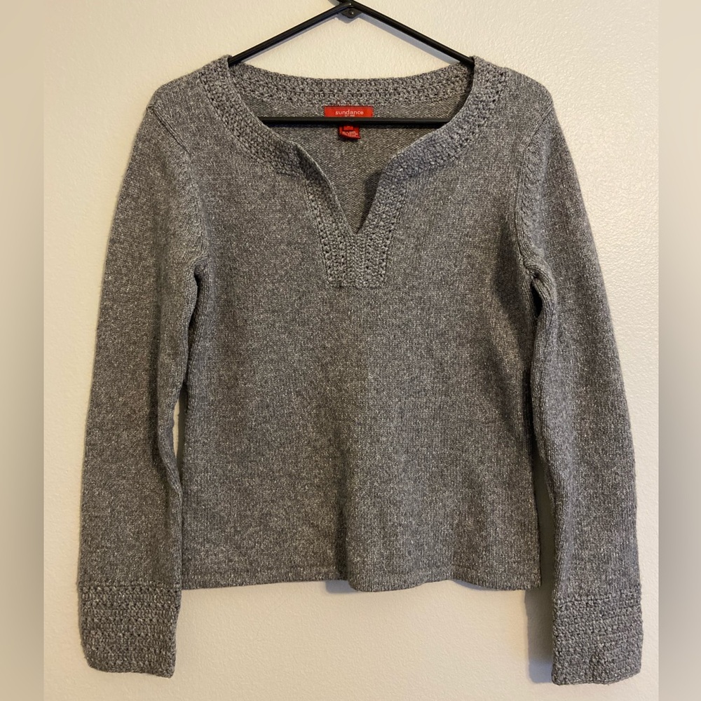 grey sundance sweater size small